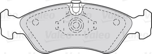 Valeo 670184 - Bremsbelagsatz, Scheibenbremse alexcarstop-ersatzteile.com