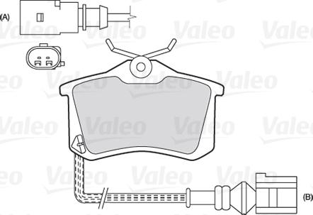 Valeo 301180 - Bremsbelagsatz, Scheibenbremse alexcarstop-ersatzteile.com