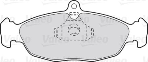 Valeo 670039 - Bremsbelagsatz, Scheibenbremse alexcarstop-ersatzteile.com