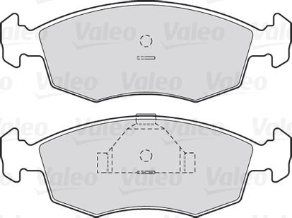 Valeo 301335 - Bremsbelagsatz, Scheibenbremse alexcarstop-ersatzteile.com