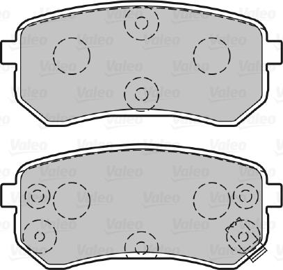 Valeo 301706 - Bremsbelagsatz, Scheibenbremse alexcarstop-ersatzteile.com