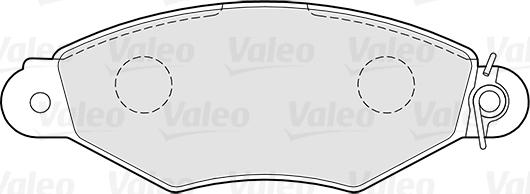 Valeo 670325 - Bremsbelagsatz, Scheibenbremse alexcarstop-ersatzteile.com