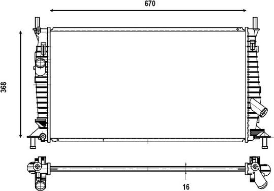 Valeo 376146 - Kühler, Motorkühlung alexcarstop-ersatzteile.com