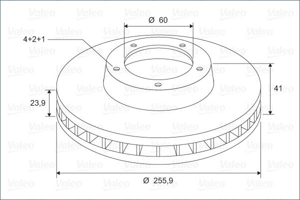 Valeo 297189 - Bremsscheibe alexcarstop-ersatzteile.com