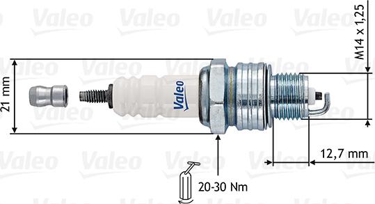 Valeo 246906 - Zündkerze alexcarstop-ersatzteile.com