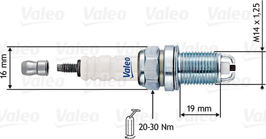 Valeo 246901 - Zündkerze alexcarstop-ersatzteile.com