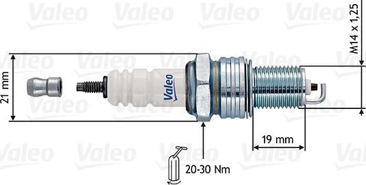 Valeo 246914 - Zündkerze alexcarstop-ersatzteile.com