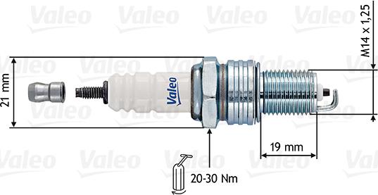 Valeo 246915 - Zündkerze alexcarstop-ersatzteile.com