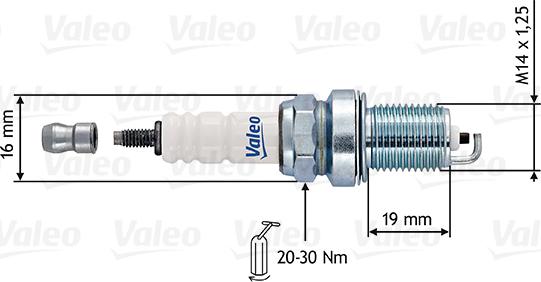 Valeo 246911 - Zündkerze alexcarstop-ersatzteile.com