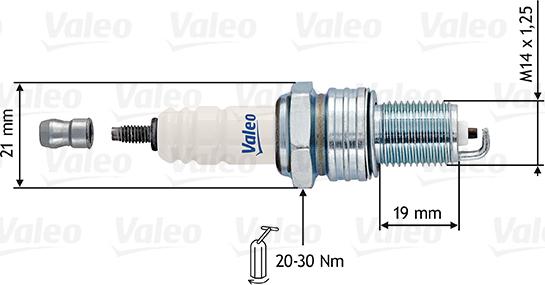 Valeo 246894 - Zündkerze alexcarstop-ersatzteile.com