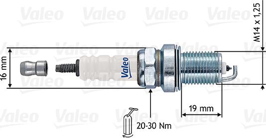 Valeo 246892 - Zündkerze alexcarstop-ersatzteile.com