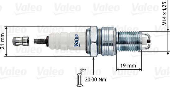 Valeo 246859 - Zündkerze alexcarstop-ersatzteile.com