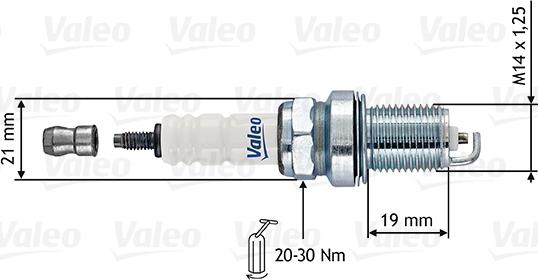 Valeo 246856 - Zündkerze alexcarstop-ersatzteile.com