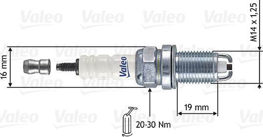 Valeo 246850 - Zündkerze alexcarstop-ersatzteile.com