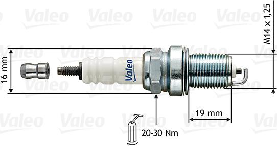 Valeo 246853 - Zündkerze alexcarstop-ersatzteile.com