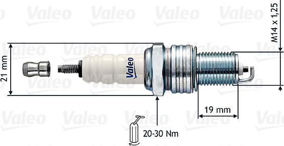 Valeo 246857 - Zündkerze alexcarstop-ersatzteile.com