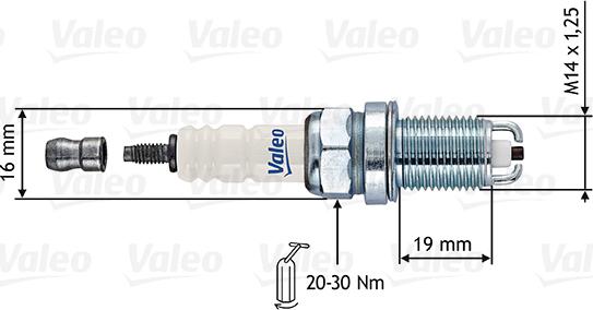 Valeo 246869 - Zündkerze alexcarstop-ersatzteile.com