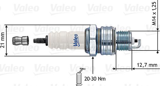 Valeo 246861 - Zündkerze alexcarstop-ersatzteile.com