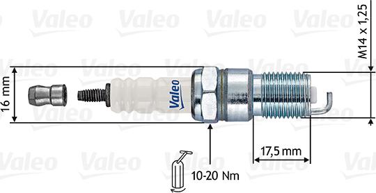 Valeo 246868 - Zündkerze alexcarstop-ersatzteile.com