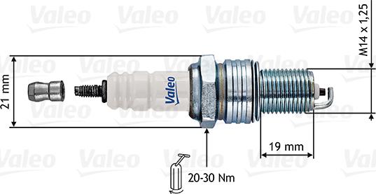 Valeo 246862 - Zündkerze alexcarstop-ersatzteile.com