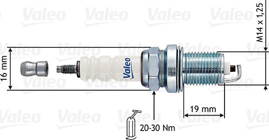 Valeo 246884 - Zündkerze alexcarstop-ersatzteile.com