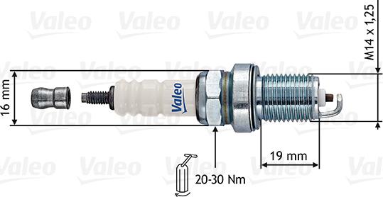 Valeo 246871 - Zündkerze alexcarstop-ersatzteile.com