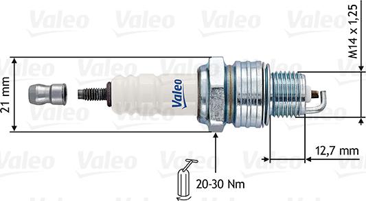 Valeo 246878 - Zündkerze alexcarstop-ersatzteile.com