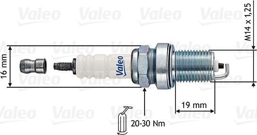 Valeo 246877 - Zündkerze alexcarstop-ersatzteile.com