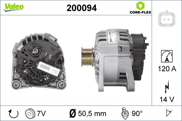 Valeo 200094 - Generator alexcarstop-ersatzteile.com