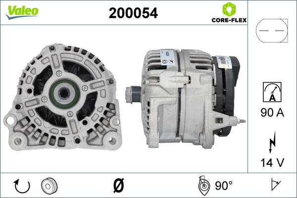 Valeo 200054 - Generator alexcarstop-ersatzteile.com