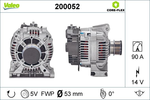 Valeo 200052 - Generator alexcarstop-ersatzteile.com