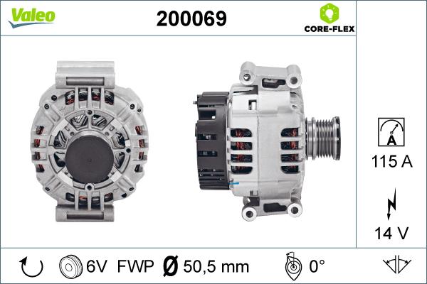 Valeo 200069 - Generator alexcarstop-ersatzteile.com