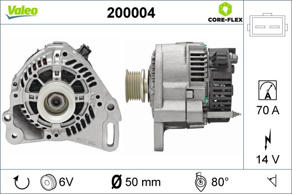 Valeo 200004 - Generator alexcarstop-ersatzteile.com