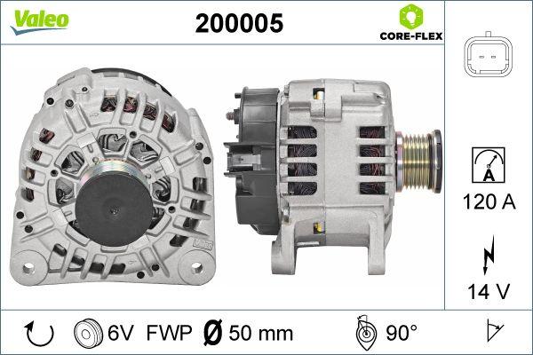 Valeo 200005 - Generator alexcarstop-ersatzteile.com