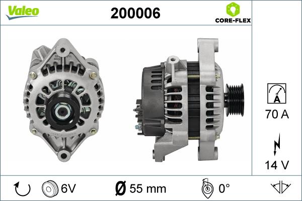 Valeo 200006 - Generator alexcarstop-ersatzteile.com