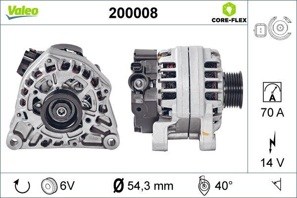 Valeo 200008 - Generator alexcarstop-ersatzteile.com