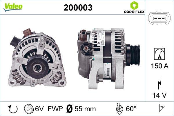 Valeo 200003 - Generator alexcarstop-ersatzteile.com