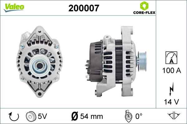 Valeo 200007 - Generator alexcarstop-ersatzteile.com