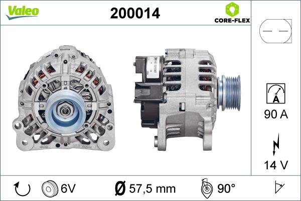 Valeo 200014 - Generator alexcarstop-ersatzteile.com