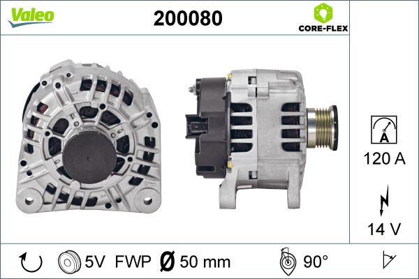 Valeo 200080 - Generator alexcarstop-ersatzteile.com