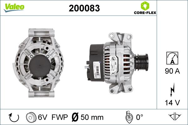 Valeo 200083 - Generator alexcarstop-ersatzteile.com