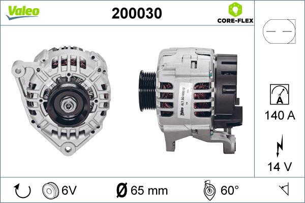 Valeo 200030 - Generator alexcarstop-ersatzteile.com