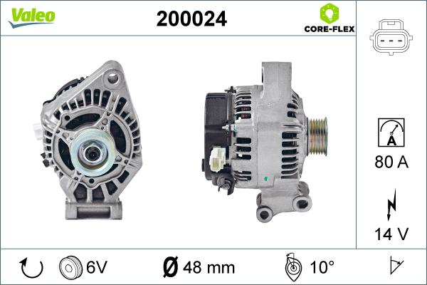 Valeo 200024 - Generator alexcarstop-ersatzteile.com