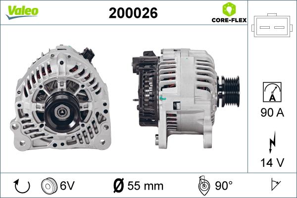 Valeo 200026 - Generator alexcarstop-ersatzteile.com