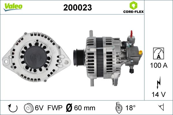 Valeo 200023 - Generator alexcarstop-ersatzteile.com