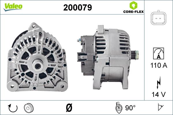 Valeo 200079 - Generator alexcarstop-ersatzteile.com