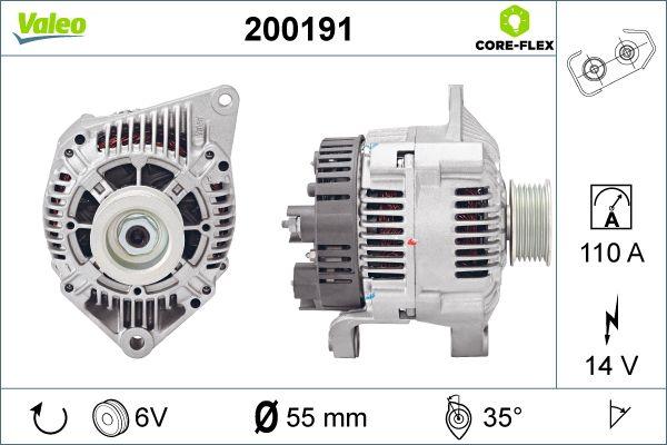 Valeo 200191 - Generator alexcarstop-ersatzteile.com