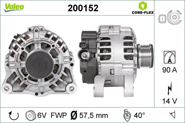 Valeo 200152 - Generator alexcarstop-ersatzteile.com