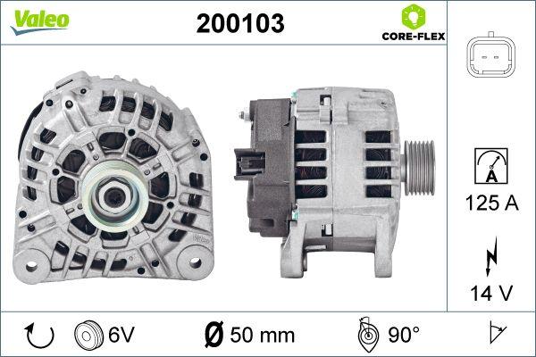 Valeo 200103 - Generator alexcarstop-ersatzteile.com