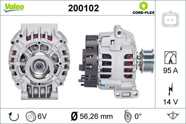 Valeo 200102 - Generator alexcarstop-ersatzteile.com